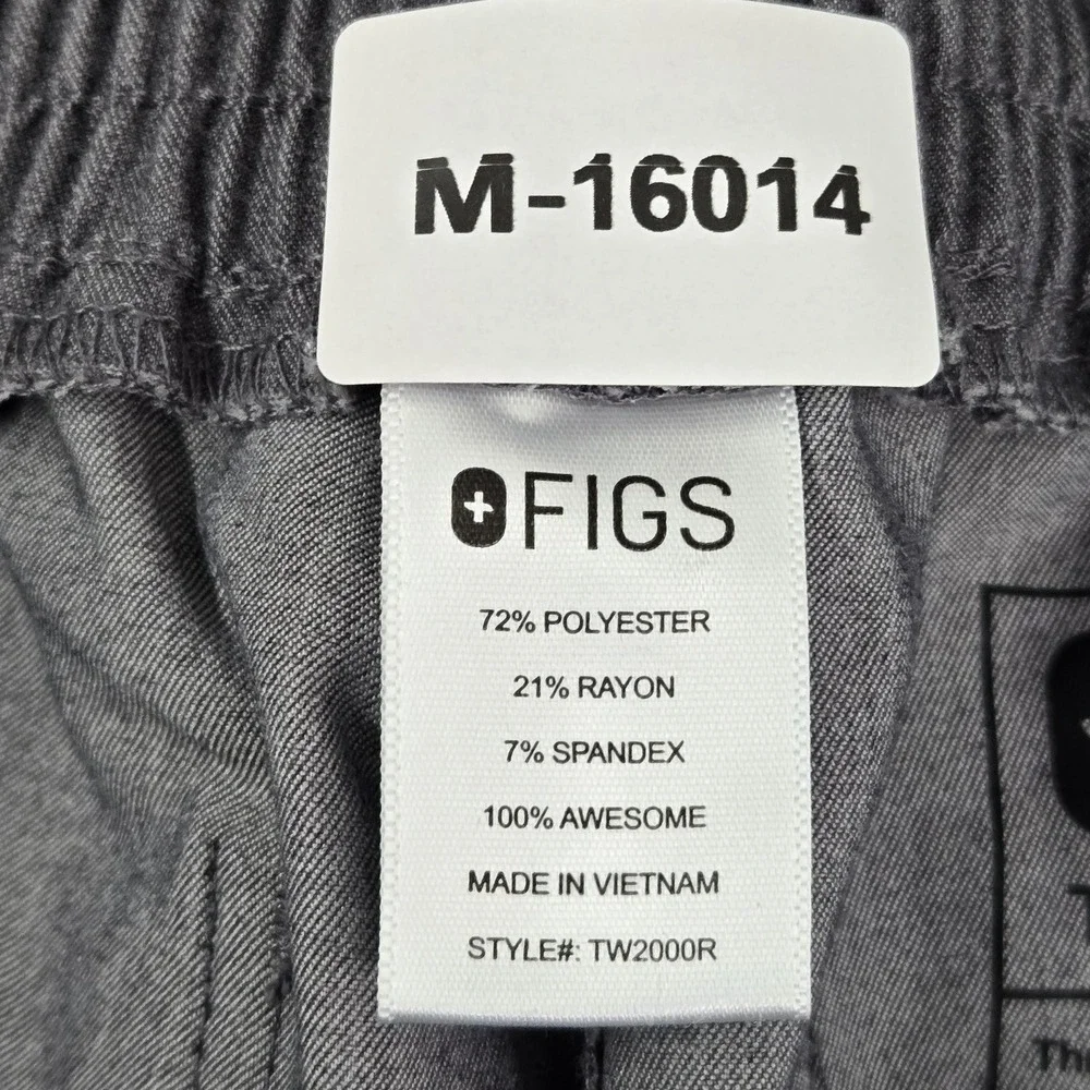 FIGS Women Scrub Pants S Gray Jogger Activewear Zipper PO#1569 29